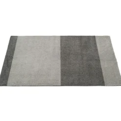 Stripes Rug Steel Grey / Light Grey, 90x200 cm