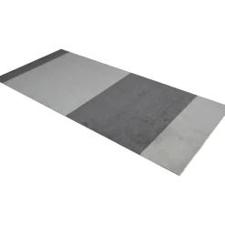 Stripes Rug Steel Grey / Light Grey, 90x200 cm