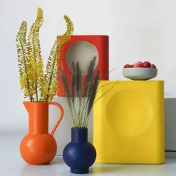 Strøm Vase 16 cm, Vibrant Orange