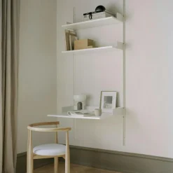 Study Shelf, Black / Oak