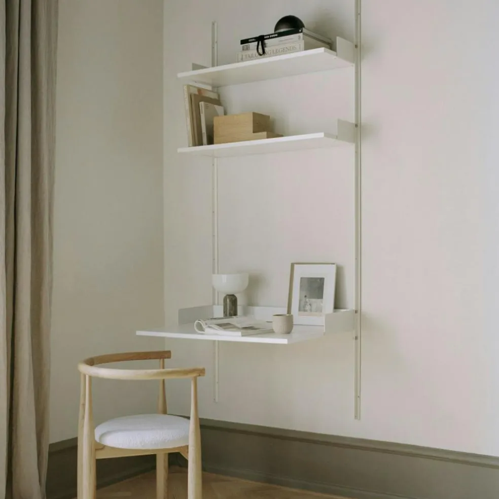 Study Shelf, Black / Oak