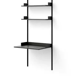 Study Shelf, Black / Oak