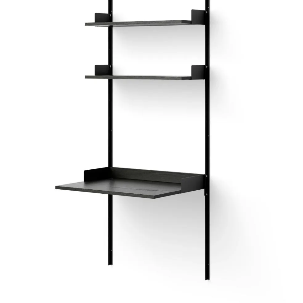 Study Shelf, Black / Oak