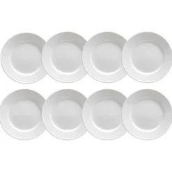 Swedish Grace Plate 21 cm Snow (White), 8 Pcs