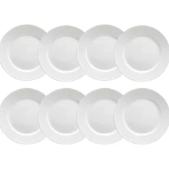 Swedish Grace Plate 27 cm Snow (White), 8 Pcs