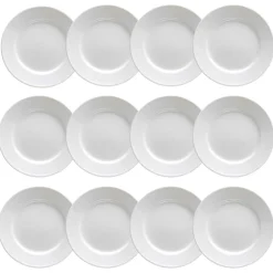 Swedish Grace Plate 21 cm Snow (White), 12 Pcs