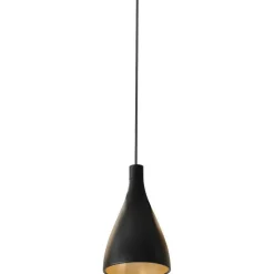 Swell Pendant 41 cm, White / Brass