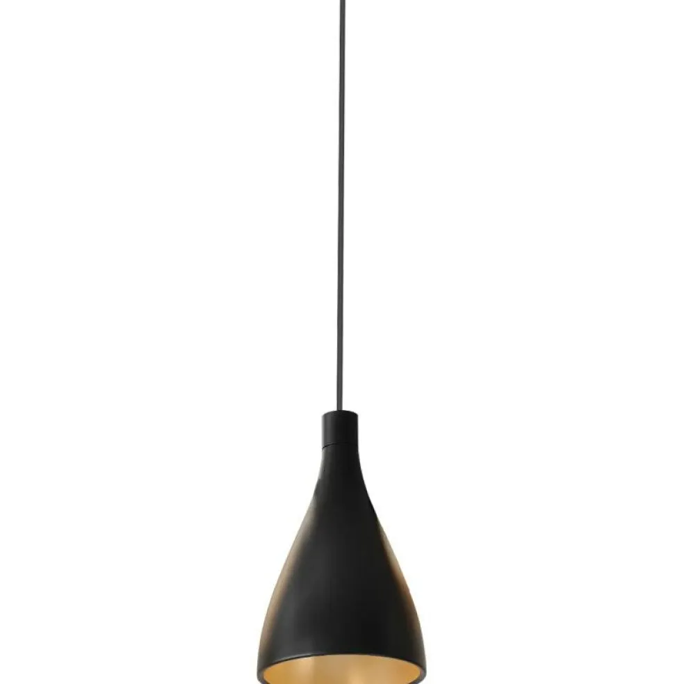 Swell Pendant 41 cm, White / Brass