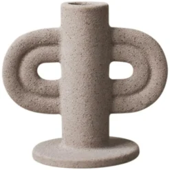 Swirl Candle Holder Slide, Nude