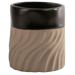 Swirl Mug, Black/Beige