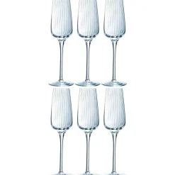 Symétrie Champagne Glass 21 cl Transparent, 6-pack