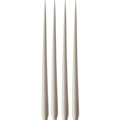 Taper Candle Lacquered 42 cm 4-pack, Ivory