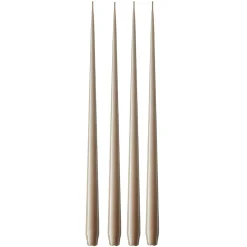 Taper Candle Lacquered 42 cm 4-pack, Ivory