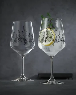 Tattoo Wine Glass 2-pack, Black