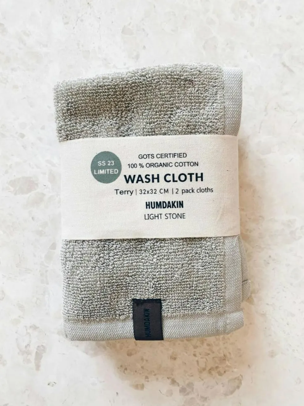 Terry Washcloth 55x32 cm, Stone