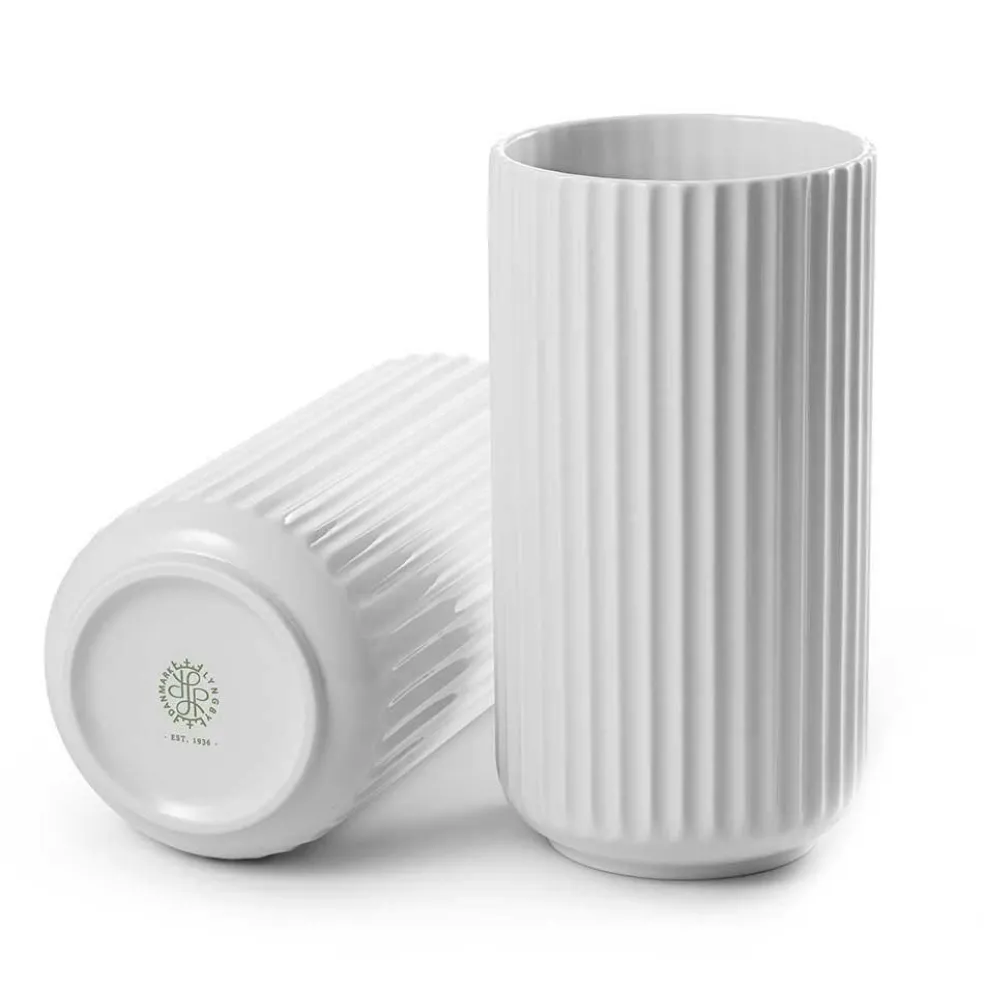The Lyngby Vase 20 cm, White