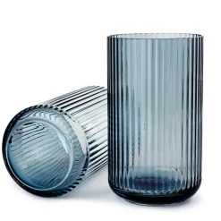 The Lyngby Vase Glass 31 cm, Blue