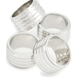 Thorpe Napkin Ring Stainless Steel 4-pack