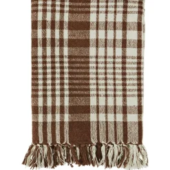 Throw Recycled Cotton 125x175 cm, Cinnamon