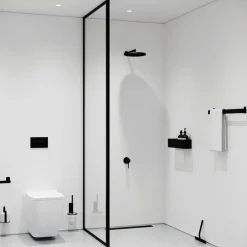 Toilet Roll Holder, Black