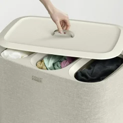 Tota Trio Laundry Basket 90 L, Black