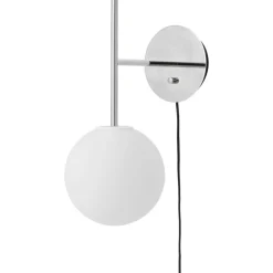 TR Bulb Wall Lamp, Polished Steel