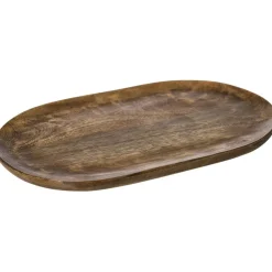 Tray Wood 40x25 cm, Brown