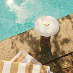 Trip Table Lamp Portable, Dark Emperador