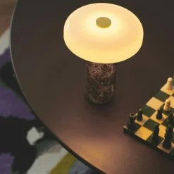 Trip Table Lamp Portable, Dark Emperador