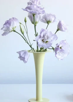 Trumpet Vase & Candle Holder 2-in-1, Light Blue