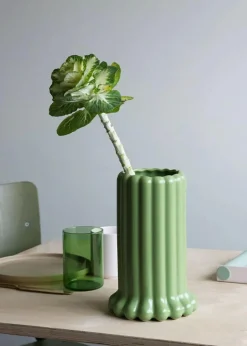 Tubular Vase 24 cm, Green