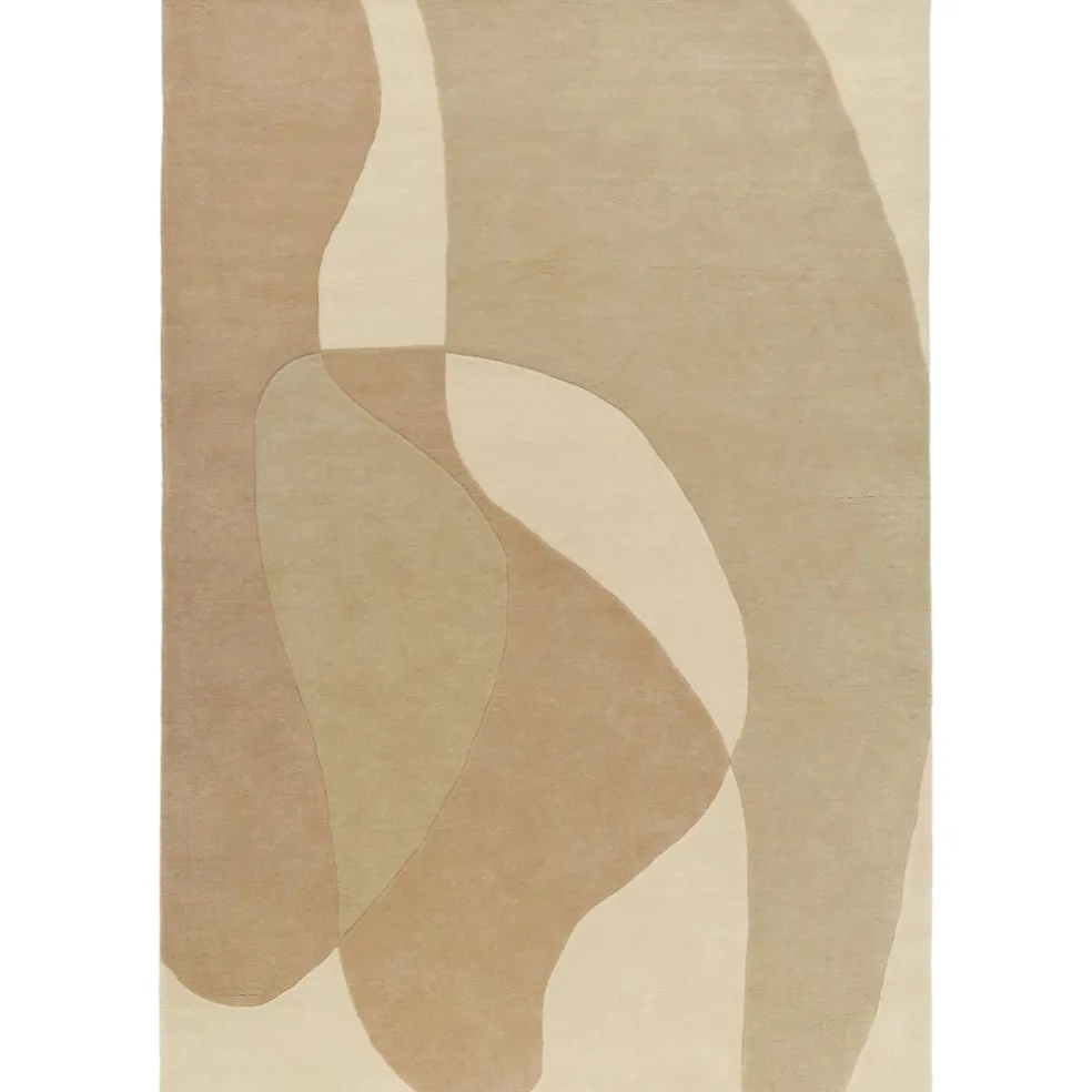 Tulip Wool Rug 180x270 cm, Beige
