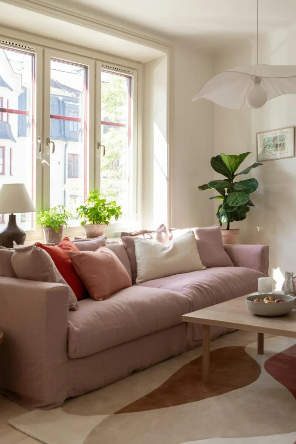 Tulip Wool Rug 180x270 cm, Beige