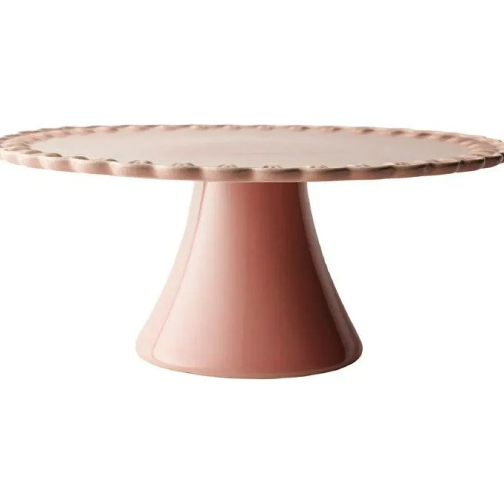 Tulipa Cake Plate 30 cm, White