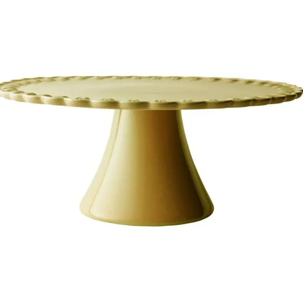 Tulipa Cake Plate 30 cm, White