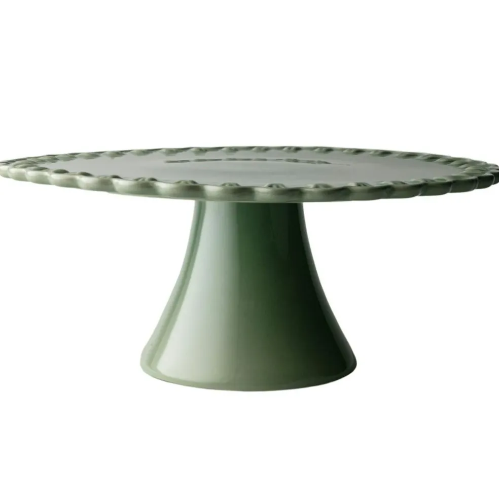 Tulipa Cake Plate 30 cm, White