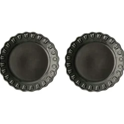 Tulipa Side Plate 20 cm 2-pack, Almost Black
