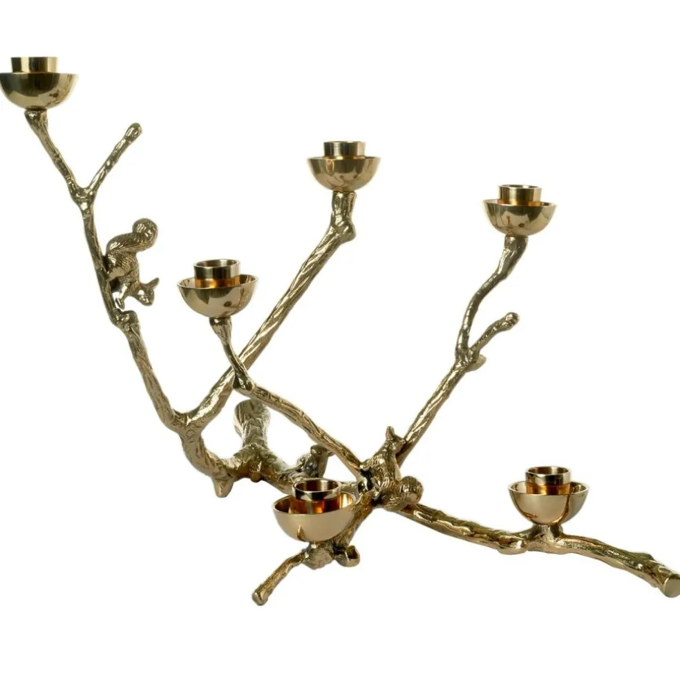 Twiggy With Squirrels Gold