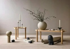 Uma Candlestick 14x9,5 cm, Black