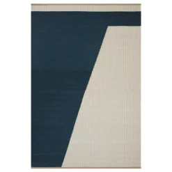 Una Traceable Rug 230x320 cm, Dark Blue/Beige/Off White