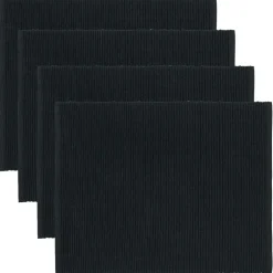 Uni Placemat 35x46 cm 4-pack, Black