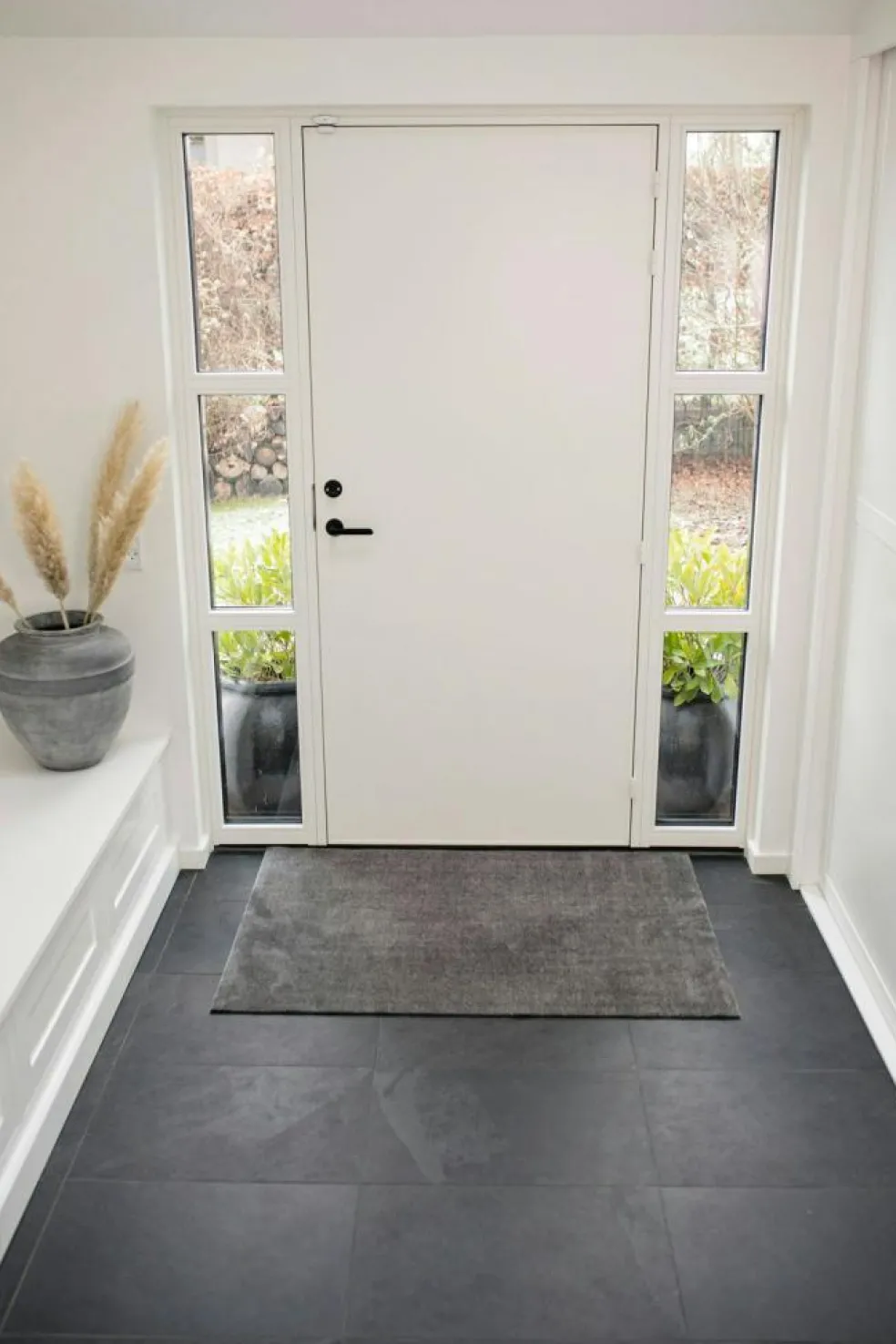 Unicolor Door Mat Steel Grey, 60x90 cm