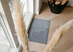 Unicolor Door Mat Steel Grey, 60x90 cm