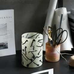 Vana Candle Holder Black/White 19 cm