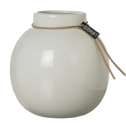 Vase Ceramic White, 13 cm