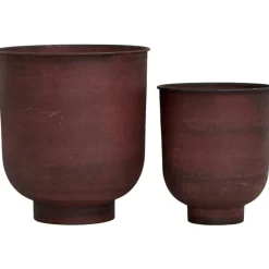 Vig Planter L Set 2pcs, Burnt Henna