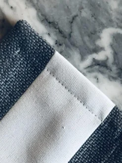 Wide Stripe Coasters 10x10 cm 4-pack, Grey