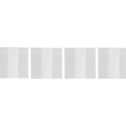 Wide Stripe Coasters 10x10 cm 4-pack, Grey