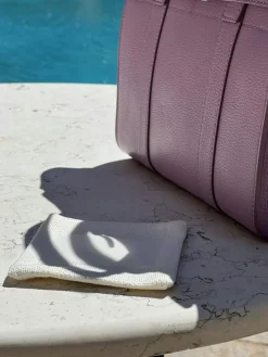 Wide Stripe Coasters 10x10 cm 4-pack, Grey