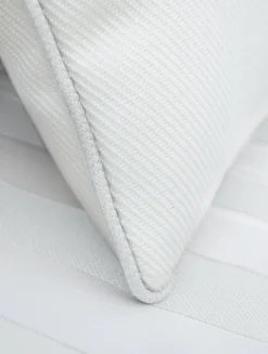 Wide Stripe Cushion 45x45 cm, Grey